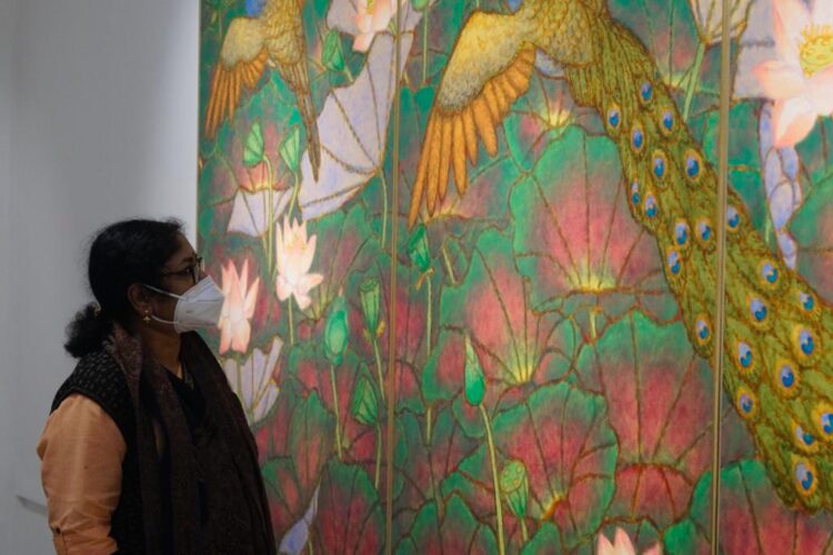 Artist Ramachandran’s Exhibition – ‘Subaltern Nayikas & Lotus Pond’