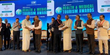 Kottakkal Arya Vaidya Sala and Sanjeevanam Ayurveda Hospital Receive Top Honours at CII Kerala Health & Medical Tourism Awards 2025